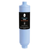 Inline Water Filter - RV Caravan Hose - Activated Carbon KDF Cartridge - YW003 - Side View