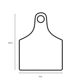 1-100 Cattle Number Ear Tags 7x10cm Set - XL Pink Cow Sheep Livestock Labels - 45-Degree Angle