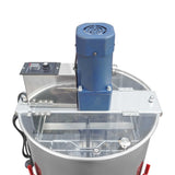 2 Frame Electrical Honey Extractor - Stainless Steel Bee Beekeeping Spinner - Close-Up Angle