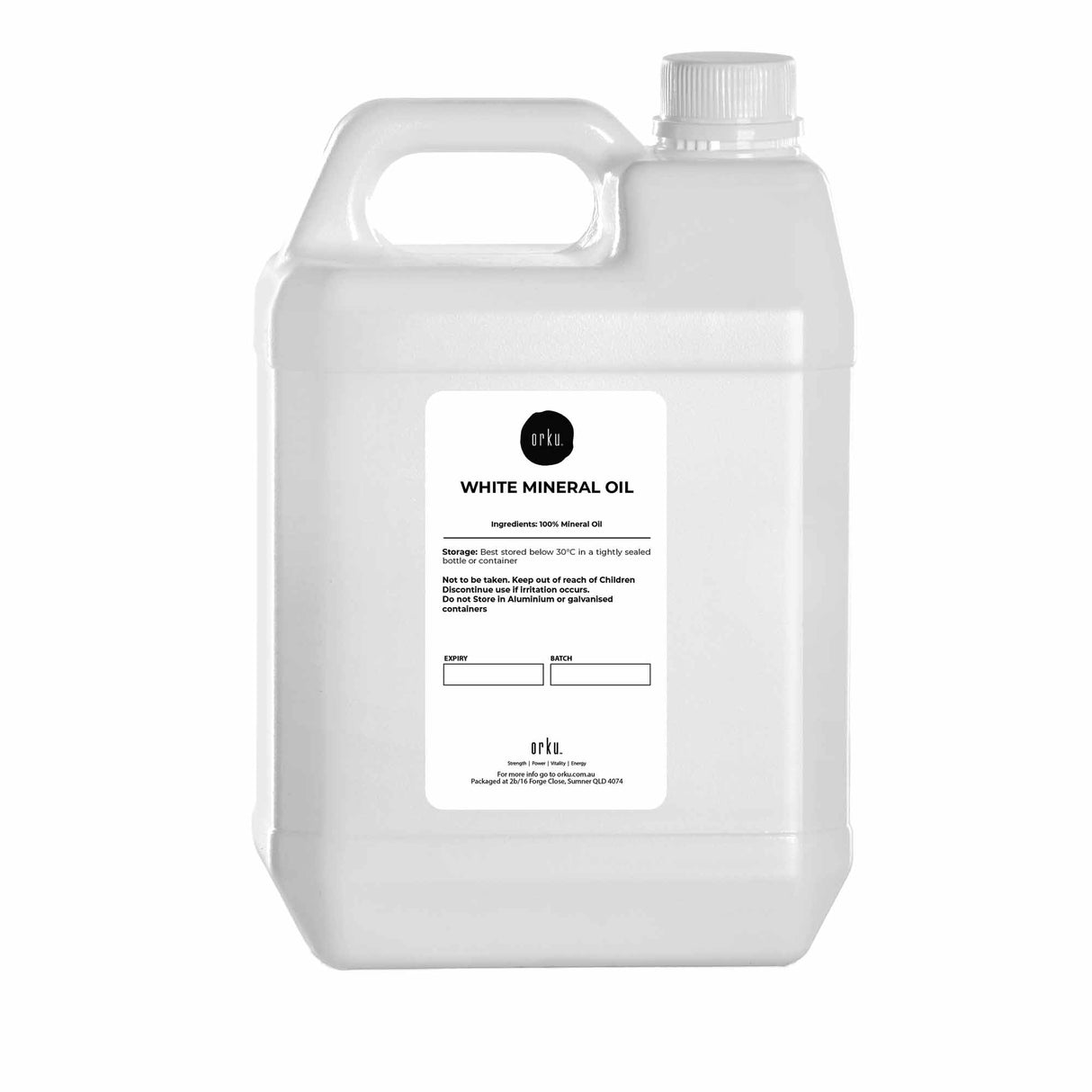 5L White Mineral Oil - Liquid Paraffin Carrier for Essential Oils Skin Hair