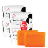 4x 135g Kojie San Soap Bar - Original Kojic Acid Bars - Front View