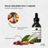 25ml Organic Jojoba Oil - Golden Pure Cold Pressed Seed For Hair Skin Nails - 45-Degree Angle