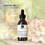 Orku 25ml Castor Oil + Dropper - Hexane Free Cold Pressed Virgin - Front View