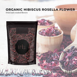 1Kg Organic Hibiscus Rosella Flower Crushed - Dried Herbal Tea Supplement - Side View