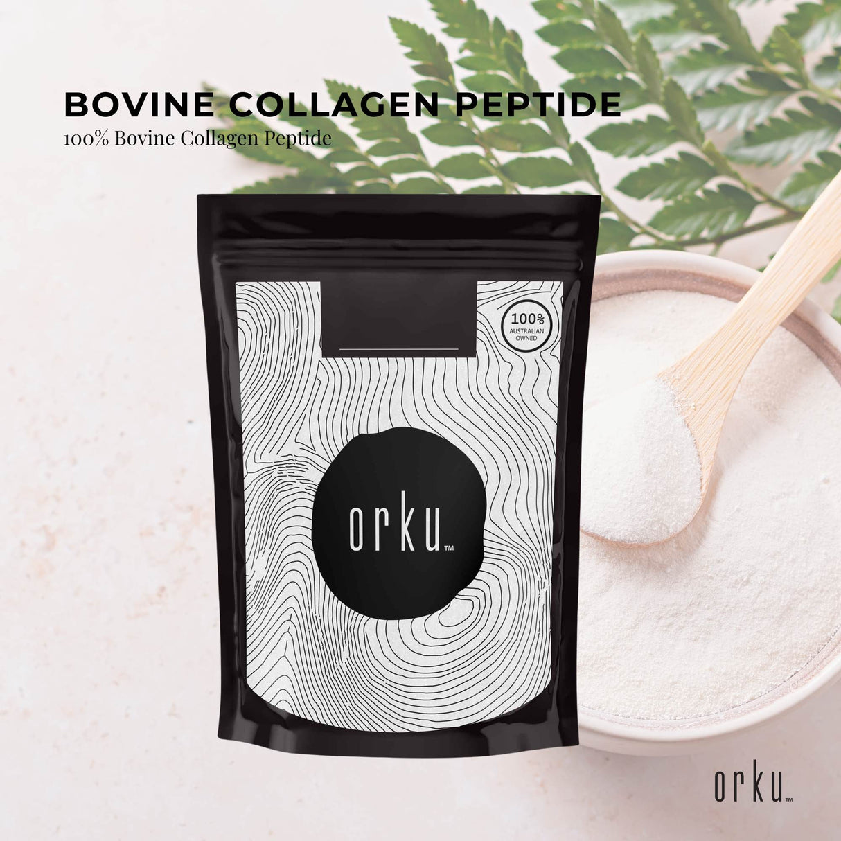 100g Collagen Powder - Bovine Hydrolysate Protein Peptide Supplement Unflavoured