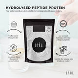 Orku 2Kg Bovine Collagen Peptides Powder Hydrolysed Protein Unflavoured - Side View