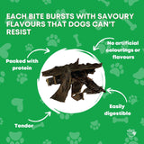 400g Dog Treat Beef Liver Pieces - Dehydrated Australian Healthy Puppy Chew - Rear View