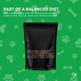 400g Dog Treat Beef Liver Pieces - Dehydrated Australian Healthy Puppy Chew - Low Angle