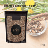 100g Organic Dandelion Root - Dried Raw Herbal Tea Supplement - Side View