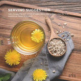 100g Organic Dandelion Root - Dried Raw Herbal Tea Supplement - Close-Up Angle