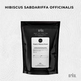 100g Organic Hibiscus Rosella Flower Crushed - Dried Herbal Tea Supplement - Top-Down View