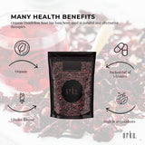 100g Organic Hibiscus Rosella Flower Crushed - Dried Herbal Tea Supplement - 45-Degree Angle