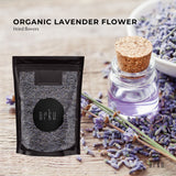 100g Organic Lavender Flower - Dried Fragrant Lavendula Angustifolia - Side View