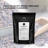 100g Organic Lavender Flower - Dried Fragrant Lavendula Angustifolia - 45-Degree Angle