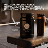 Orku 1Kg WPI Whey Protein Isolate Powder - Unflavoured Native Jar - Top-Down View