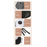 2x Electric Knee Massager - Rechargeable Air Compression Heat Vibration Machine - Top-Down View