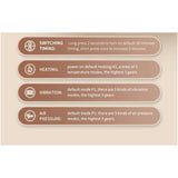 2x Electric Knee Massager - Rechargeable Air Compression Heat Vibration Machine - Extra Image
