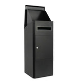 Secure Package Delivery Drop Box - Lockable Mailbox for Home Use 38x38x90cm - 45-Degree Angle