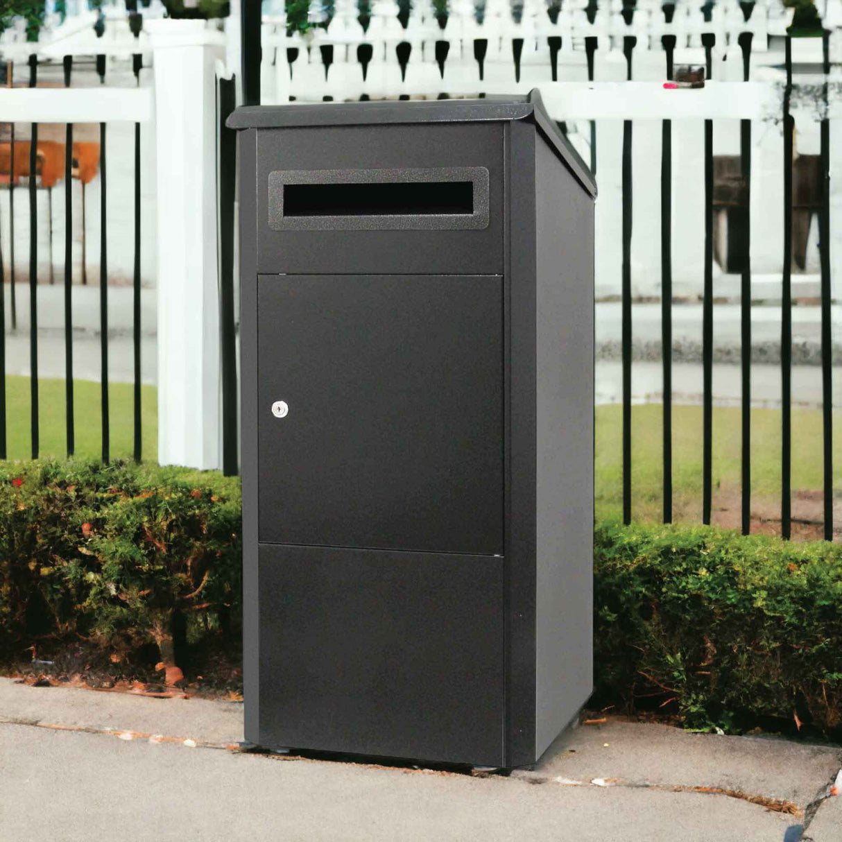 Secure Package Delivery Drop Box - Lockable Mailbox for Home Use 38x38x90cm