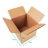 8x Cardboard Boxes 63x63x63cm Large Heavy Duty Strong Moving Packing Carton - Front View