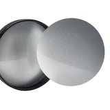 10x 2.5L Wide Mouth Plastic Jars and Lids Black - Empty Protein and Powder Tubs - Top-Down View