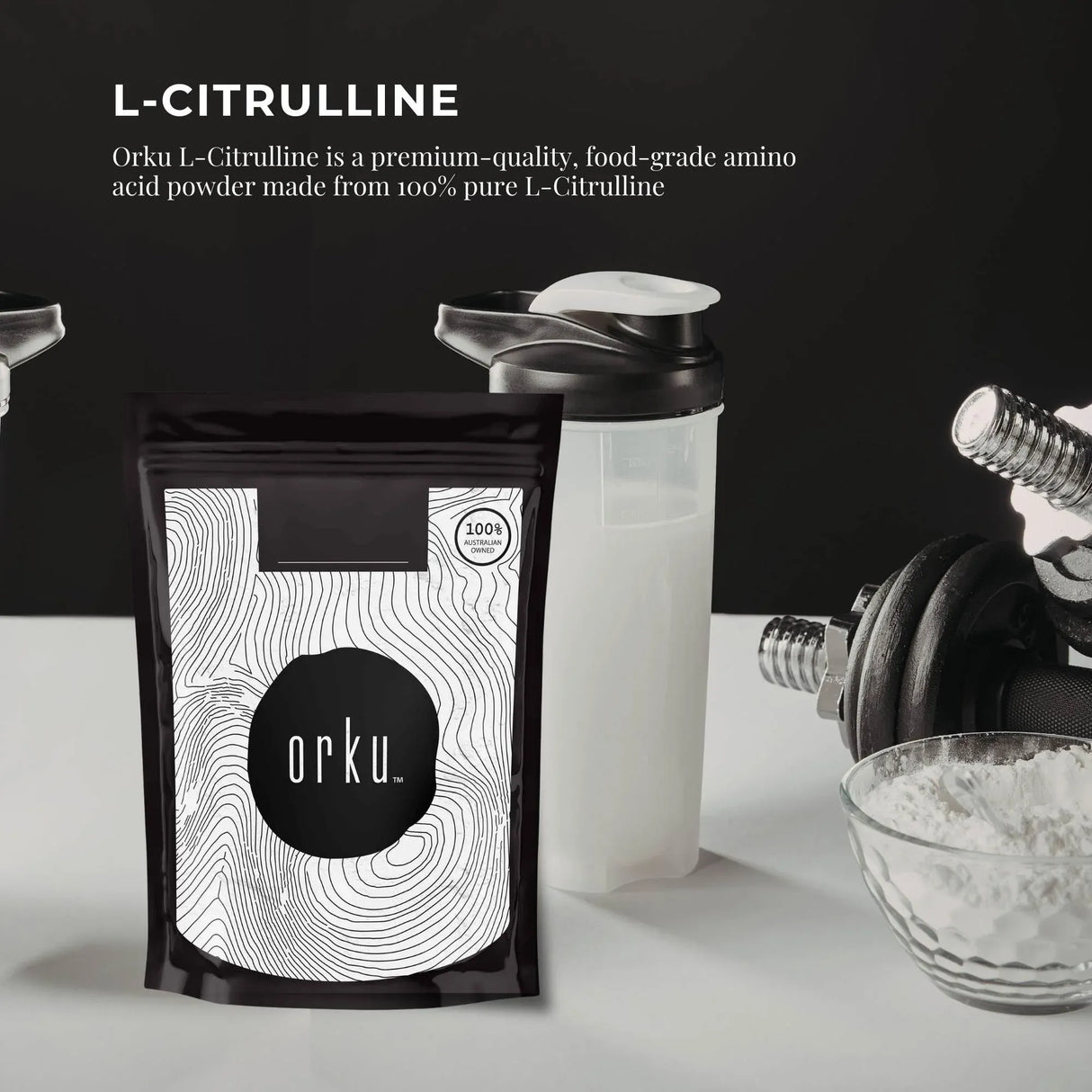Orku 2Kg L-Citrulline Powder - 100 % Pure Food Grade Amino Acid