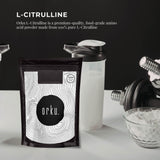 Orku 2Kg L-Citrulline Powder Buckets - 100 % Pure Food Grade Amino Acid - Front View