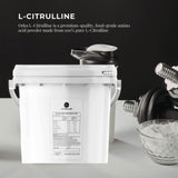 Orku 3Kg L-Citrulline Powder Buckets - 100 % Pure Food Grade Amino Acid - Front View