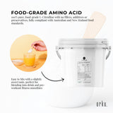 Orku 3Kg L-Citrulline Powder Buckets - 100 % Pure Food Grade Amino Acid - Top-Down View