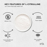 Orku 3Kg L-Citrulline Powder Buckets - 100 % Pure Food Grade Amino Acid - 45-Degree Angle