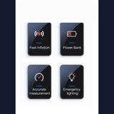 Portable Tyre Inflator - Rechargeable Car Bike Tire Air Pump Compressor - Extra Image