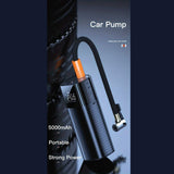 Portable Tyre Inflator - Rechargeable Car Bike Tire Air Pump Compressor - Extra Image