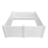 Rooster Farms Dog Whelping Box 0.95m x 0.95m x 0.48m - Puppy Birthing PVC Pen - Low Angle