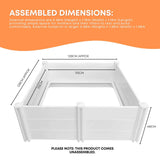 Rooster Farms 1.15m PVC Dog Whelping Box Puppy Birthing Pen - Anti-Crush Rail - Close-Up Angle