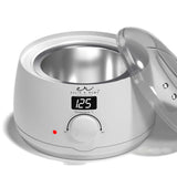 Digital 500ml Wax Warmer - Professional Hair Removal Heater in Sleek White - Side View