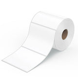18 Rolls of 400 Direct Thermal White Shipping Labels - 102x150mm for Efficient Labelling - Side View