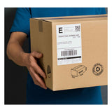 18 Rolls of 400 Direct Thermal White Shipping Labels - 102x150mm for Efficient Labelling - Close-Up Angle