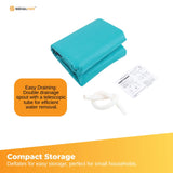 Inflatable Portable Spa Bathtub with Wireless Pump - Foldable Adult Relaxation Tub - 45-Degree Angle