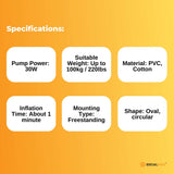 Inflatable Portable Spa Bathtub with Wireless Pump - Foldable Adult Relaxation Tub