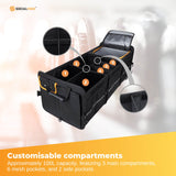 Trunk Storage Organizer with Insulated Cooler - Collapsible Boot Management Solution - Side View