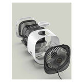 Portable USB Air Cooler & Purifier - Compact Desktop Fan with Water Filter - Side View