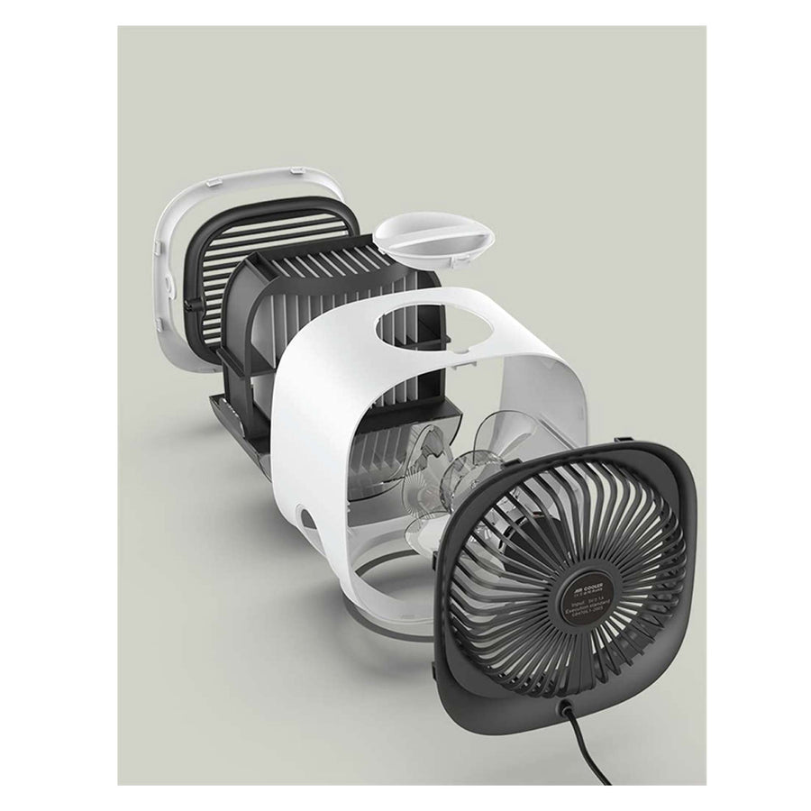 USB Mini Air Purifier - Portable Desktop Air Conditioner Cooling Fan With Water, image 3