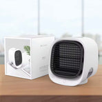 USB Mini Air Purifier - Portable Desktop Air Conditioner Cooling Fan With Water, image 6
