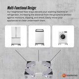 Tooleroo Washing Machine Stand - 300Kg Adjustable Wheeled Fridge Appliance Base - Side View