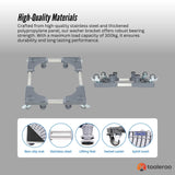 Adjustable Appliance Base Stand - Lock Wheel Trolley For Washing Machine Fridge - 45-Degree Angle