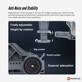 Adjustable Appliance Base Stand - Lock Wheel Trolley For Washing Machine Fridge - Rear View