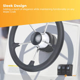14 Premium Stainless Steel Boat Steering Wheel with Ergonomic Grip and Assist Knob