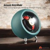 Automatic Watch Winder - USB Charging Single Rotating Storage Display Case - Front View