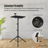 Portable Adjustable Tripod Stand for Projectors and Laptops with Phone Holder - Top-Down View