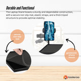 Portable Adjustable Tripod Stand for Projectors and Laptops with Phone Holder - 45-Degree Angle